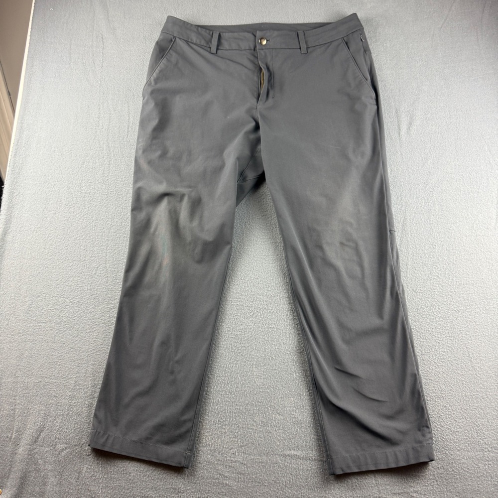 Lululemon ABC Pants Men's 36 (Fits 37x30) Gray Slim Fit Commission Golf Chino